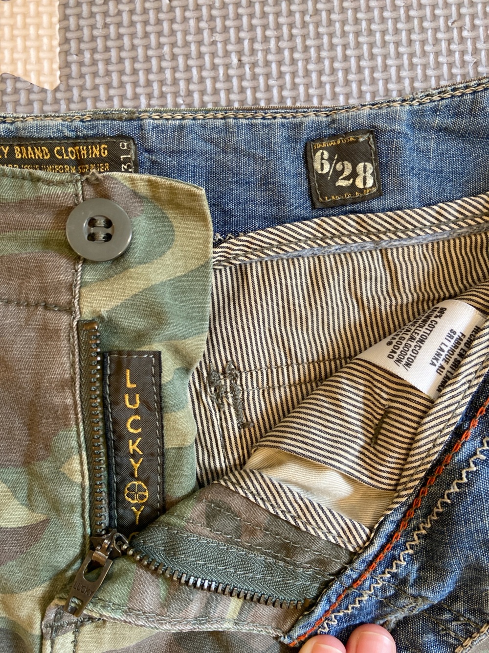 Lucky Brand Denim Jeans - Green Camo mini skirt